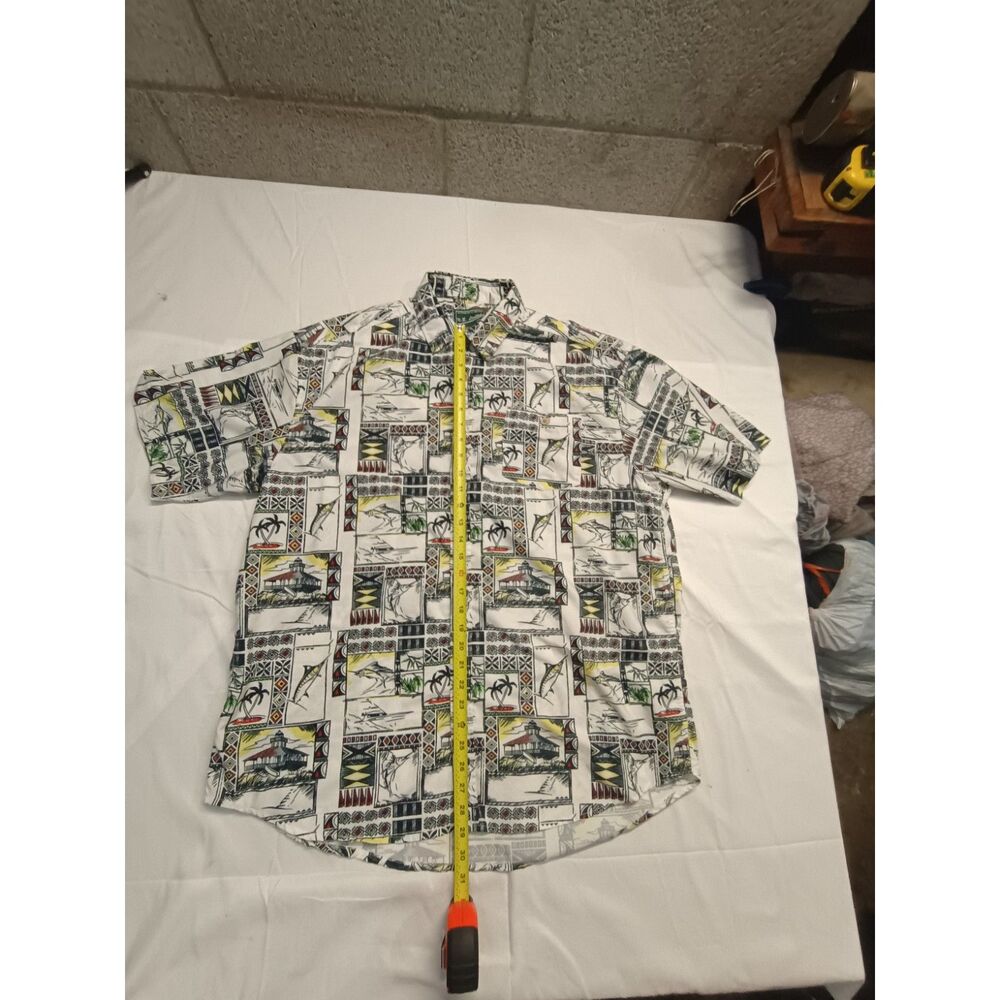 Authentic Gear N.E. Limited Rasta Island Short sleeve button down shirt size XL